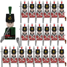 (N016-1P N001-20P)MOC Medieval Building Blocks Children's Toy Napoleon War Figures Military Leaders
