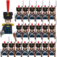 (N029-1P N030-20P)MOC Medieval Building Blocks Children's Toy Napoleon War Figures Military Leaders