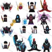 (16pcs set)NEW Solo Leveling Sung Jin Woo Building Blocks Set Anime Beru Igris Bellion Action Figure