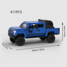(M10415 no box)MOC Explorer Police Vehicle Racing Sports City Speed Car Racer SUV Building Blocks Brick