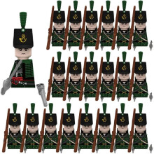 (N016-1P N003-20P)MOC Medieval Building Blocks Children's Toy Napoleon War Figures Military Leaders