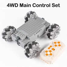 (4WD Control Set)Technical Electronic Building Block MOC Refit Accessories Micro-motor RC Power Functions