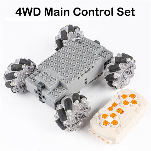 (4WD Control Set)Technical Electronic Building Block MOC Refit Accessories Micro-motor RC Power Functions