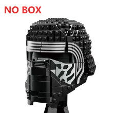 (E NO BOX)Space Battle Fighter Pilot Helmet Building Blocks Desk Decoration Bobas Leias Jangos Kylos