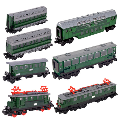 (DoubleD Retractable)MOC City Creative Idea Train Brake Classic Auto Building Classic Auto Blocks Bricks 1