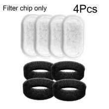 (4 filterelementen) Vervangingsfilters voor roestvrijstalen drinkfonteinen voor katten en voerautomaten