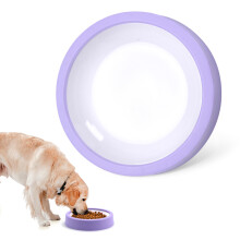 (B Paars) Voerbak voor honden met langzame voeding, leuk, antislip, voorkomt dat honden hun voer naar