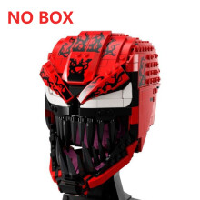 (J NO BOX)Space Battle Fighter Pilot Helmet Building Blocks Desk Decoration Bobas Leias Jangos Kylos