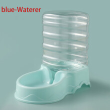 (blauwe waterbak) 3,8 liter voerbak voor huisdieren, gemaakt van PP-materiaal, automatische drinkbak