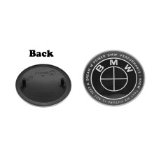 (Thunder all Black, 1X74mm και 1X82mm) 2 τεμάχια 74mm 82mm μπροστινή μάσκα αυτοκινήτου διακοσμητικό