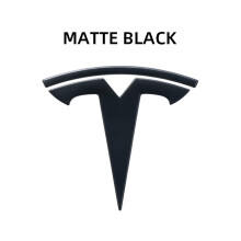 (matowa czerń, 3 z przodu i 2 z tyłu) Naklejka na przednią i tylną klapę samochodu Tesla do modelu 3