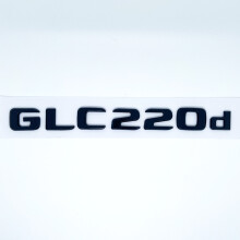 (γυαλιστερό μαύρο GLC220d) 3D ABS Χρωμιωμένο Μαύρο Γράμματα GLC260 GLC300 GLC350 GLC220d GLC350e Έμβλημα