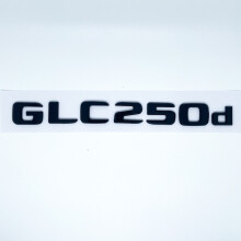 (γυαλιστερό μαύρο GLC250d) 3D ABS Χρωμιωμένο Μαύρο Γράμματα GLC260 GLC300 GLC350 GLC220d GLC350e Έμβλημα