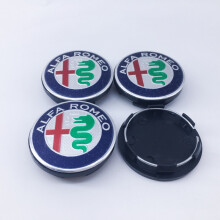 (zielony, 4 szt. 50 mm nasadki) 4 szt. 50 mm nowe czarne do modyfikacji logo piasty koła samochodu Alfa