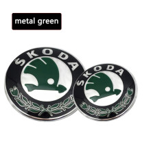 (metal zielony, 2 szt. 80 mm) ABS 80 mm 90 mm przód samochodu maska tylna bagażnik klasyczny model