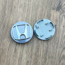(Szary) 4 szt. 62 mm osłony piasty koła z logo i emblematem do Hondy Civic City Accord Odyssey Spirior