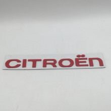 (czerwone litery) 1 szt. metalowych liter 3D do samochodów Citroen, emblematów na maskę, naklejki na