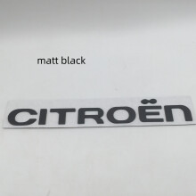 (matowe czarne litery) 1 szt. metalowych liter 3D do samochodu Citroen, emblematu na maskę, naklejki