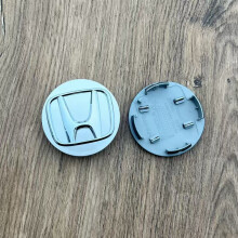 (Całkowicie srebrny) 4 szt. 62 mm osłony piasty koła z logo i emblematem do Hondy Civic City Accord