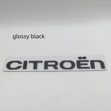 (błyszczące czarne litery) 1 szt. metalowych liter 3D do samochodu Citroen, emblematu na maskę, naklejki