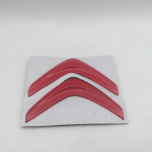 (czerwony 10 cm) 1 szt. metalowych liter 3D do samochodu Citroen, emblematu na maskę, naklejki na maskę,