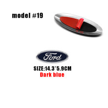 (Model 19 14,3 x 5,9 cm) Logo Forda na przedni grill, logo na maskę, emblemat, akcesoria samochodowe