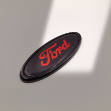 (145 mm Ford BK-RD) 145 mm emblemat samochodowy na przedni grill i tylną pokrywę bagażnika z logo dekoracyjnym