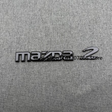 (MAZDA 2, Jasnoczarny) Emblemat na przedni bagażnik samochodu Mazda 2 Mazda2 3D, wymieniona naklejka