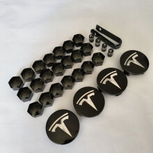 (29 GlossBlackSilver, Ηπειρωτική Κίνα) 4PCS 25PCS 29PCS 56MM 57MM Για Tesla Model3 ModelY Ματ Μαύρο