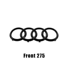 (Błyszczący czarny 275 mm) Do Audi A4 2008-2017 Logo 4Ring ABS Czarny maskownica samochodu Przedni grill