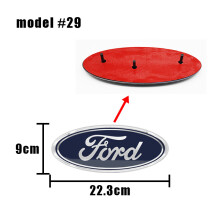(Model 29 22,3 x 9 cm) Logo Forda na przedni grill, logo na maskę, emblemat, akcesoria samochodowe do