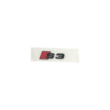 (S3 Klein) Glanzend zwart 273 mm 192 mm Auto Styling Motorkap Voorklep Grille Achterklep Badge Embleem