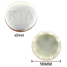 (58 mm zilver) 4 stuks 58 mm wieldoplogo voor Kia Serato Sportage Freddy K2 K3 K5 Smart Run