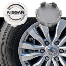(60 mm oud zilver) 4 stuks 3D 54 mm 60 mm 63 mm Nissan auto-embleem wieldop naafkap auto velg revisie