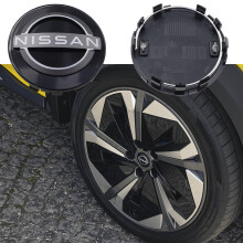 (63 mm nieuw zwart) 4 stuks 3D 54 mm 60 mm 63 mm Nissan auto-embleem wieldop naafkap auto velg revisie