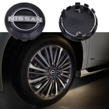 (54 mm nieuw zwart) 4 stuks 3D 54 mm 60 mm 63 mm Nissan auto-embleem wieldop naafkap auto velg revisie