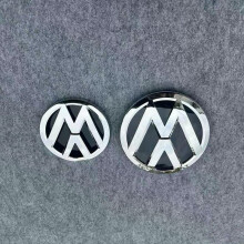 (zwart zilver) 2 stuks 138 mm 110 mm Vervangende grille voor Golf 7.5 MK7.5 2018 2019 2020 voor de motorkap