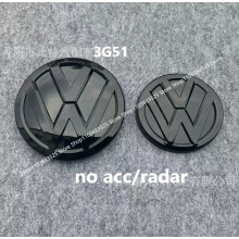 (glanzend zwart) 2 stuks No Acc vervangende badge voor Arteon 2017 2018 2019 auto: voorste motorkapgrille,