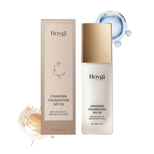 Hoygi concealer liquid foundation is light, matt, mild, moisturizing, transparent, soothing