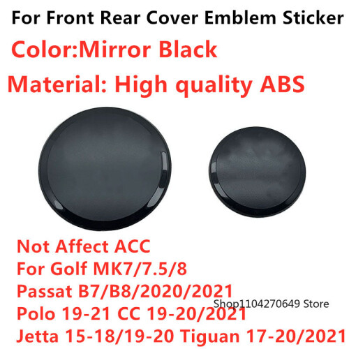 (Εμπρός και πίσω, Golf 6) Για Golf 7/7.5/8 Passat B8 Polo Jetta Tiguan Δεν επηρεάζει το έμβλημα της