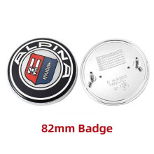 (1pcs 82mm Front Logo)45mm 67mm 68mm 74mm 78mm 82mm Car Stickers Steering Wheel Logo Front Hood Bonnet
