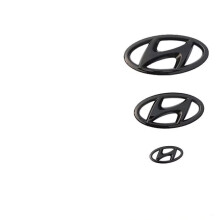 (Glossy-black,2016-2018(3pcs))3PCS for ELANTRA 2016-2020 2021-2024 car Center logo Front Emblem Rear