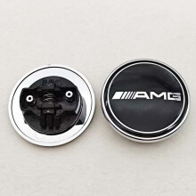 (AMG 57mm)57mm Car Front Star Hood Emblem Cover Bdage Bonnet Logo Mercedes Benz W203 W204 W212 W213