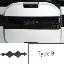 (type B 1 piece)For BYD Leopard Titanium7/8 2024 2025 Car Black Badge Car Logo Front and Rear External