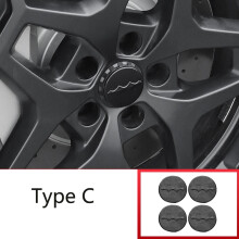 (type C 4 pieces)For BYD Leopard Titanium7/8 2024 2025 Car Black Badge Car Logo Front and Rear External