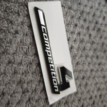 (4-m co black silver)DIY 3D ABS F80 G80 for M3 4 5 Competition Rear Trunk Black Silver Nameplate Emblem