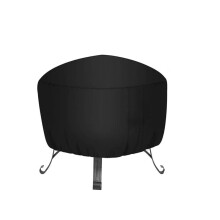 (D38x59cm, kolor czarny) wykonany z pokrowca na grilla BBQ, osłony ochronnej na kociołek węglowy, okrągły