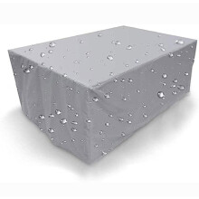 (srebrny, 350x260x70) Pokrowiec na meble ogrodowe, wodoodporny i przeciwkurzowy, Oxford Cloth, pokrowiec