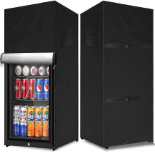 (black,51x51x83cm)Refrigerator cover, waterproof and dust-proof cover for protecting outdoor, household