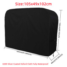 Κάλυμμα ψησταριάς BBQ Oxford PU 420D (420D 105x49x102cm) Εξωτερικό, αδιάβροχο, ανθεκτικό στη σκόνη,
